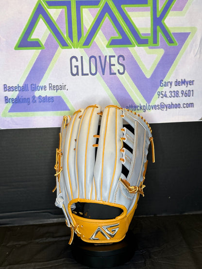 AG19 Gray/Tan Double Bar T Web