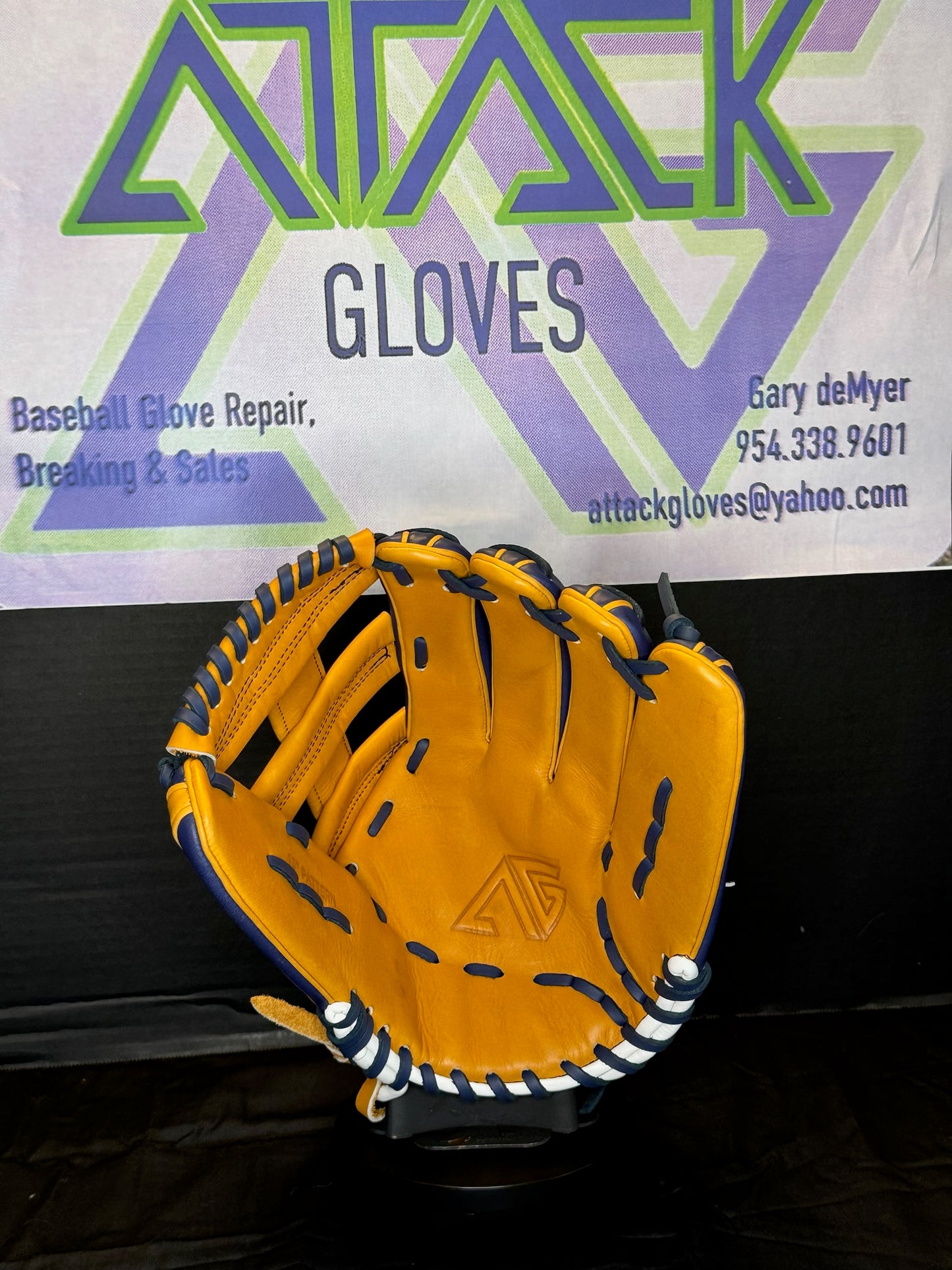 AG1 Tan/Navy Blue Reinforced H Web