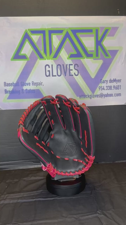 AG17 Cardinal Red / Black Double Bar Web